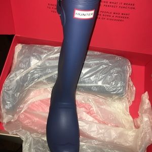 Baby Blue Matte Hunter Rain Boot